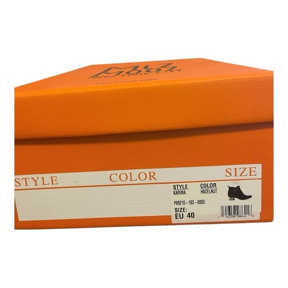 Miz Mooz Karima Leather Brown Western Ankle Buckle Boot Bootie EU 40 NIB - Picture 13 of 13